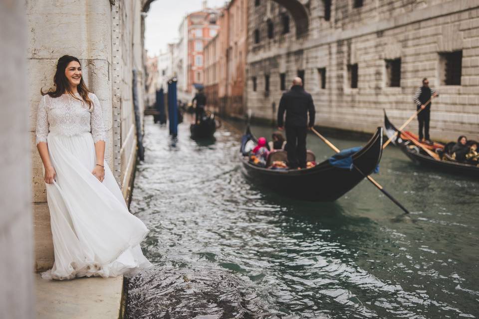 Bride and Gondola