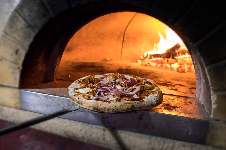 Wood fired pizza oven