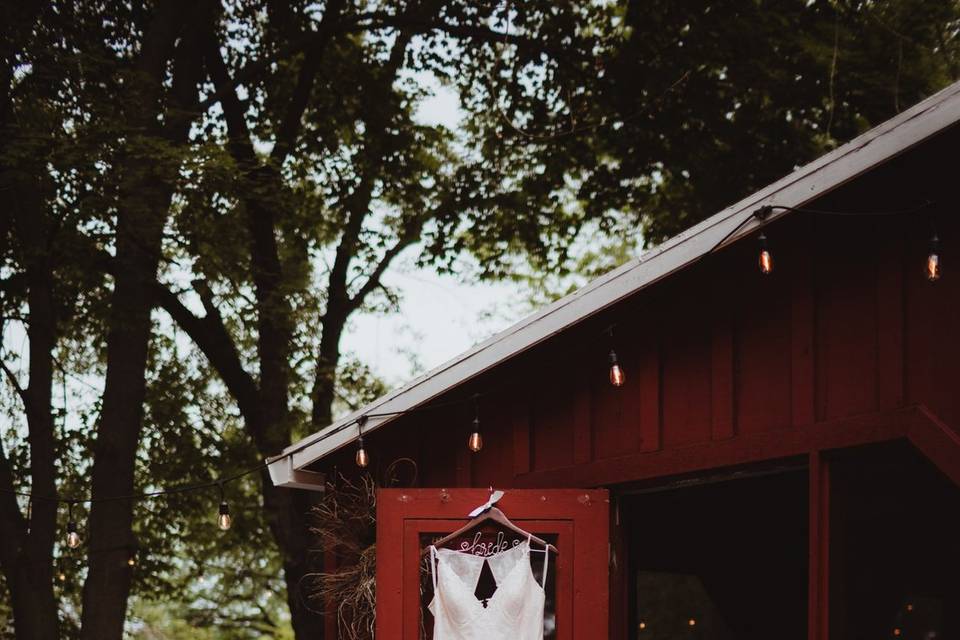 Wedding Dress Awaiting Aisle