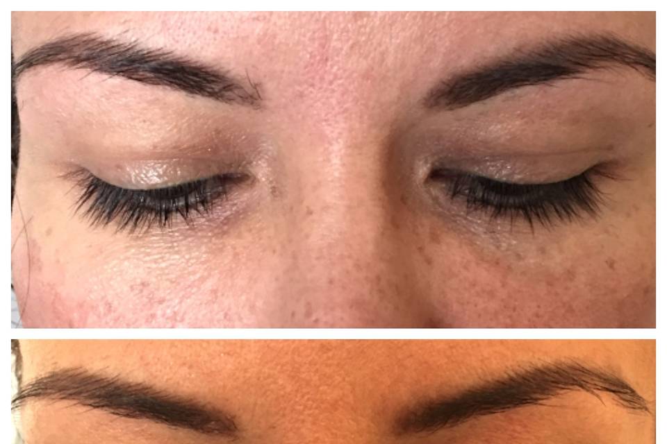 Eyelash Extensions Before and After