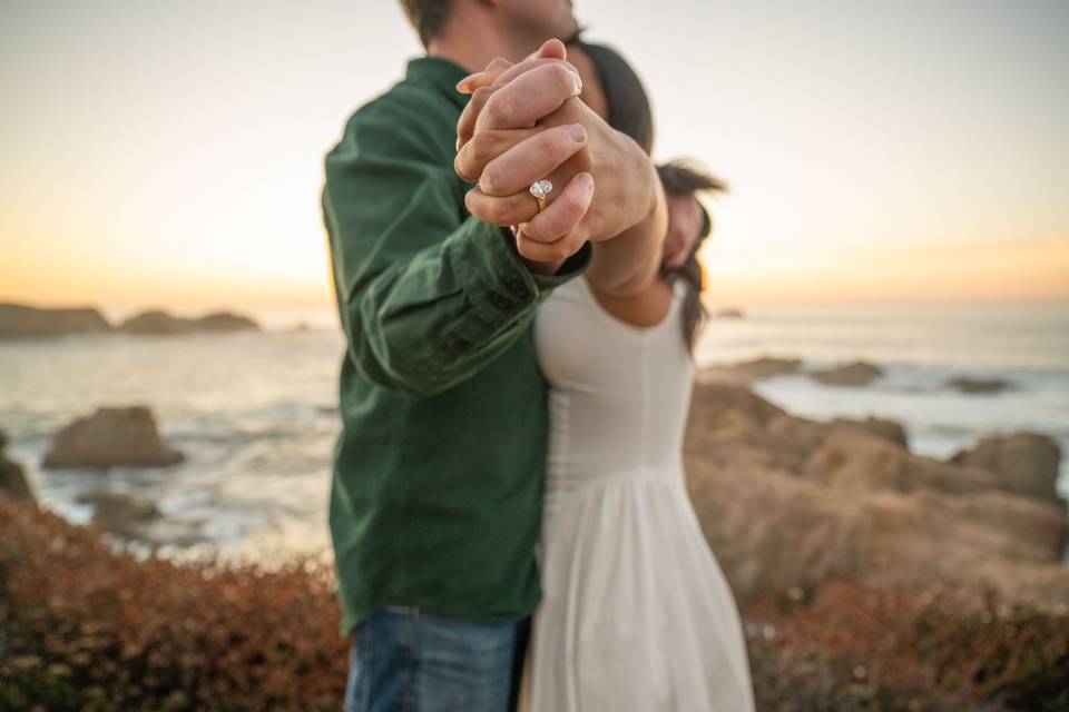 Big Sur Proposal Sunset