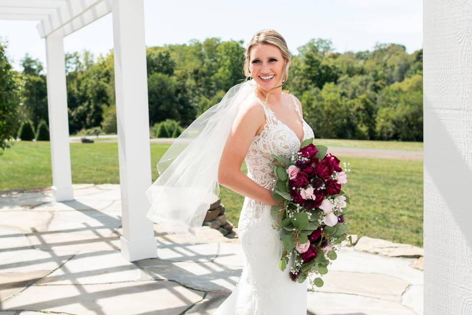 Smiling bride