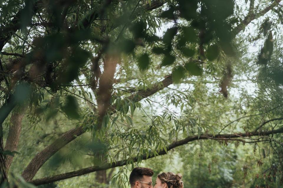 Romantic moment at Castle Farm