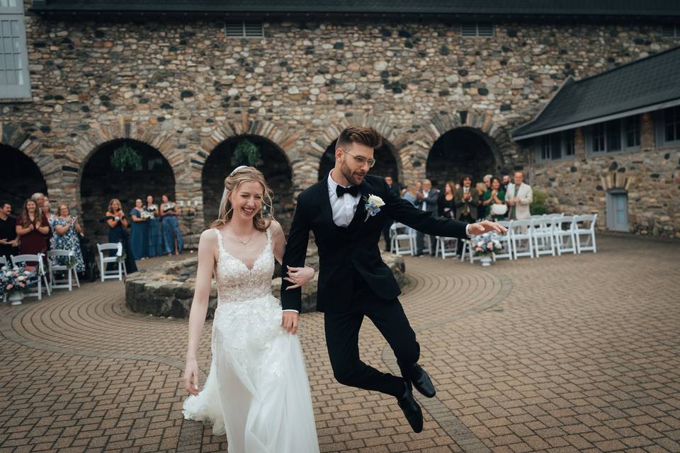Jumping for joy Castle Farms