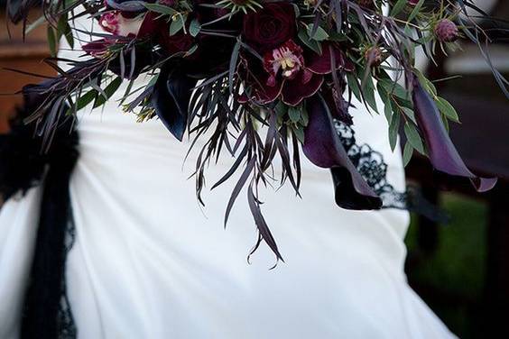 Dark flower bouquet
