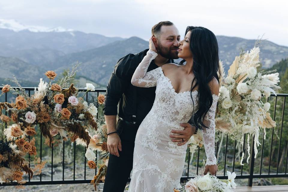 Boho ceremony install