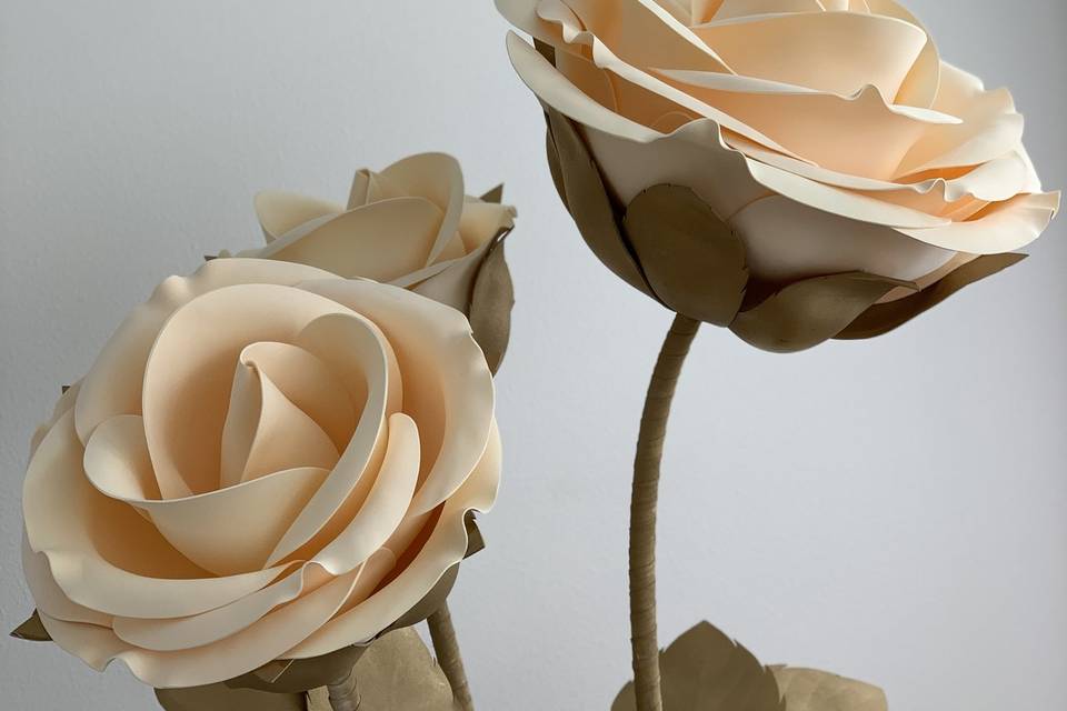 Giant paper rose