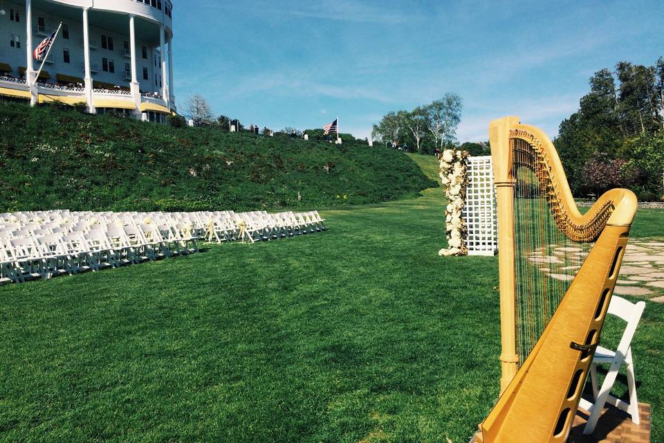 Harpist Carly Nelson