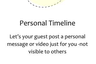 Let your guest post a personal