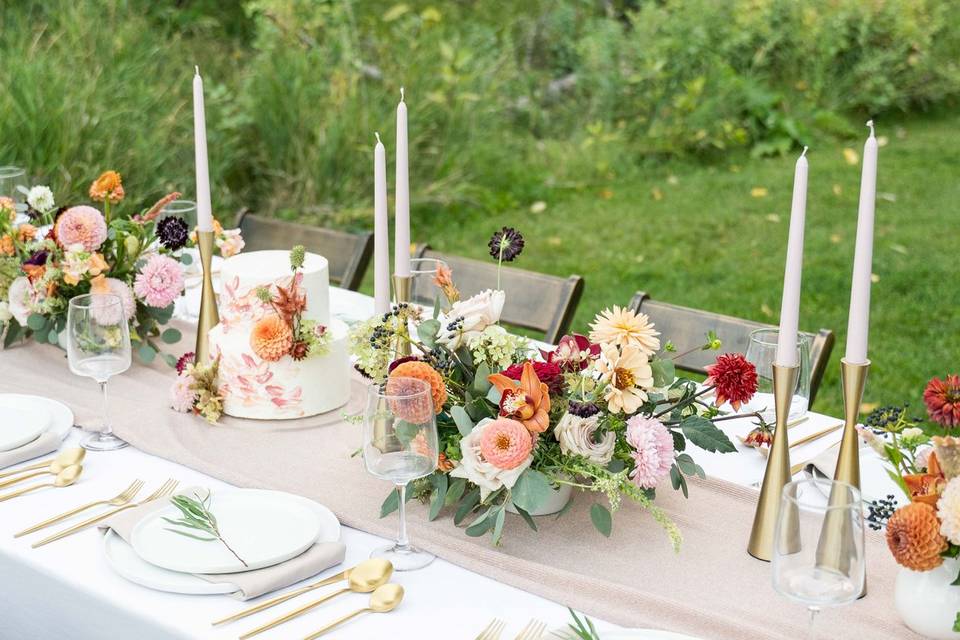 Fall wedding table