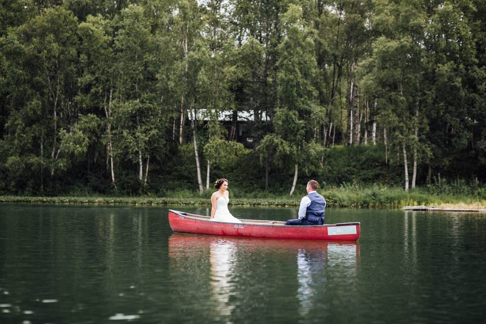 Mr. & Mrs. in Canoe