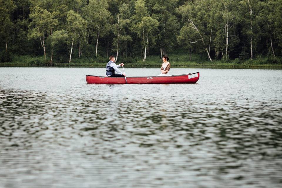 Mr. & Mrs. in Canoe