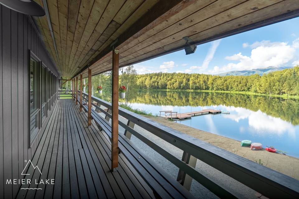 Clubhouse view of Meier Lake