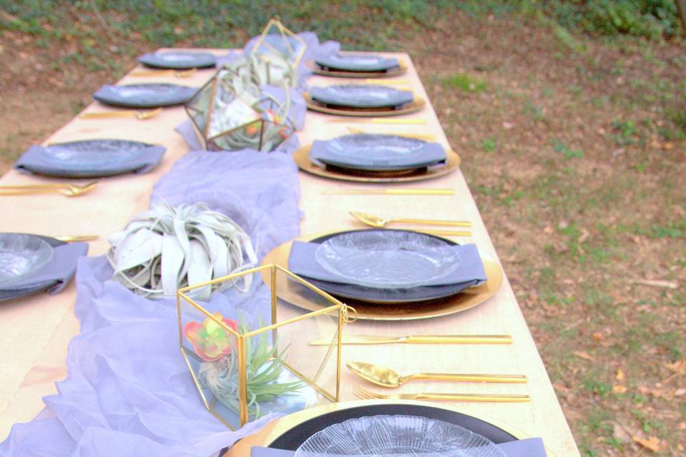 Sample table setting