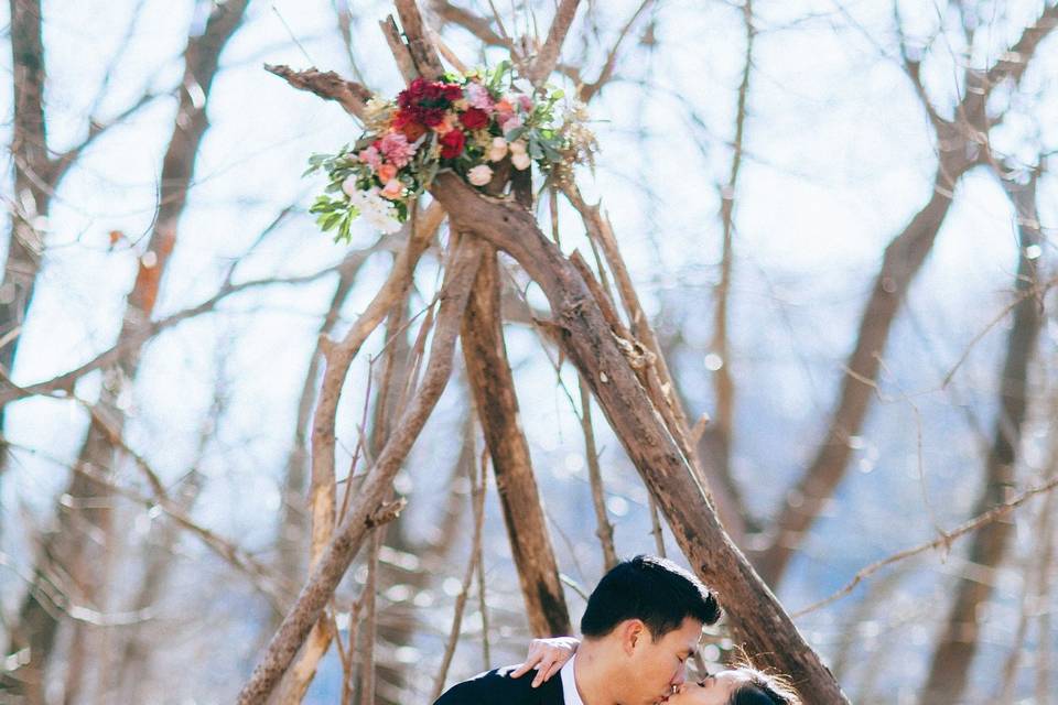 Dipping the bride