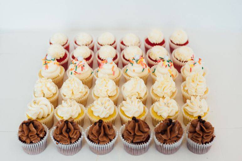 Assorted mini cupcakes