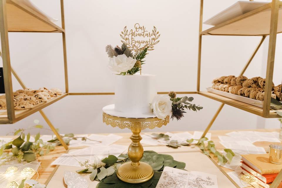 Gold Stand Dessert Table