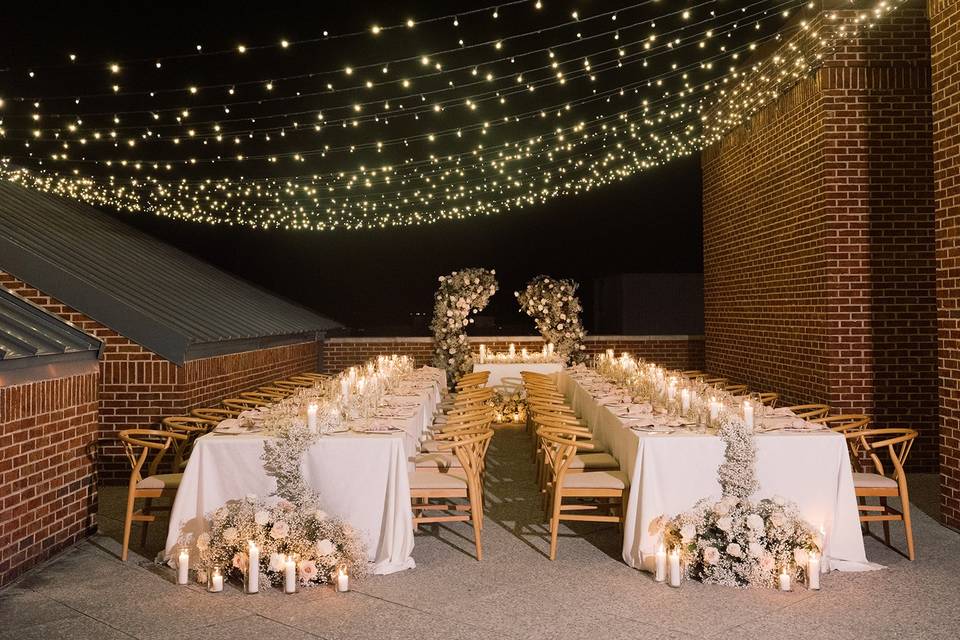 Romantic Terrace Reception