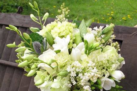 White Orchid boutonniere