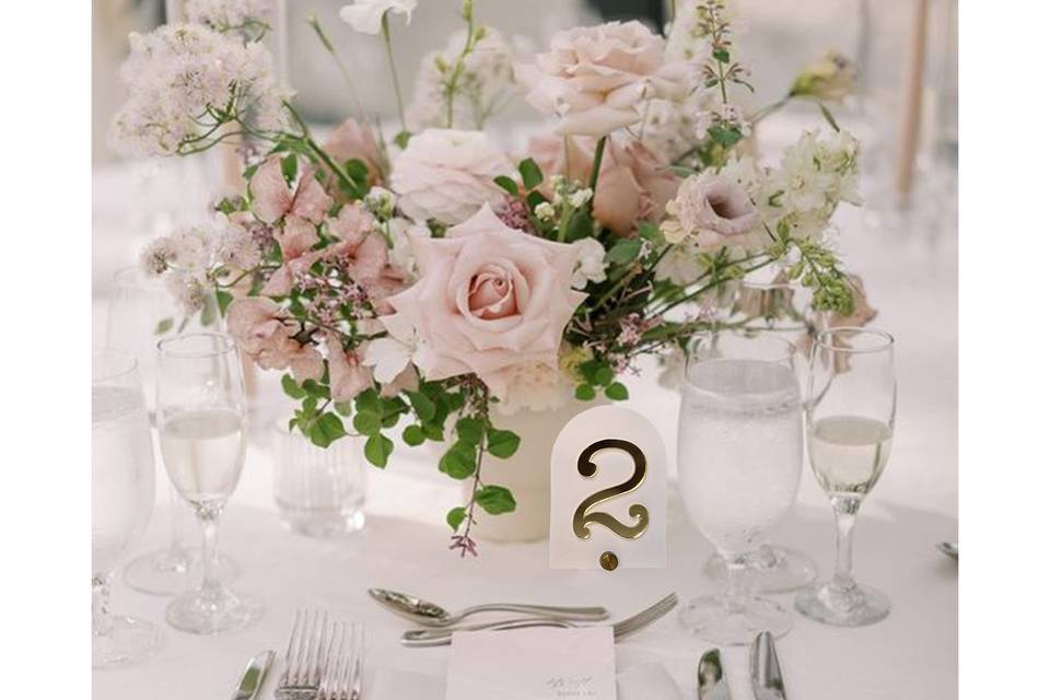 Blush table number