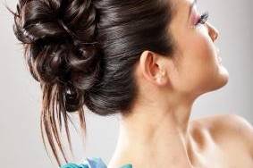 Formal updo with a little edge.