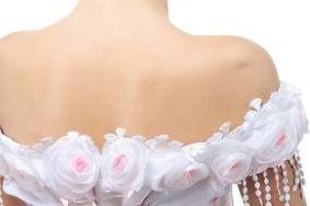 Side braid with pin curls.