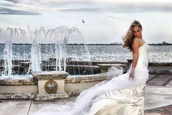 Bride at the Fountain