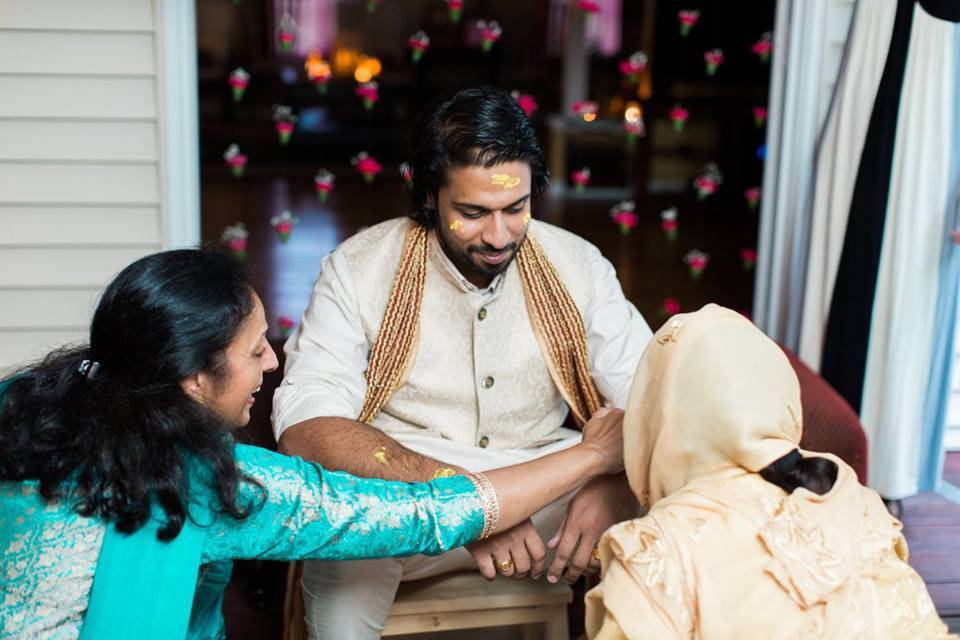 Male haldi ceremony