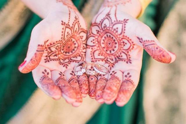 Fusion wedding bridal henna