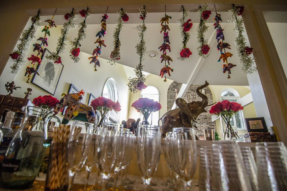 Sangeet bar set up