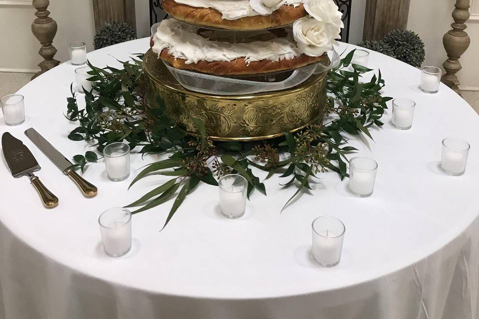 King Cake Wedding Cake