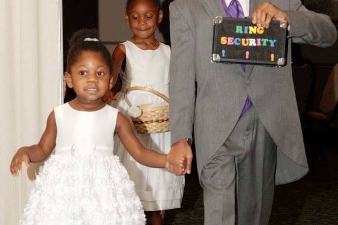 Ring bearer and flower girl