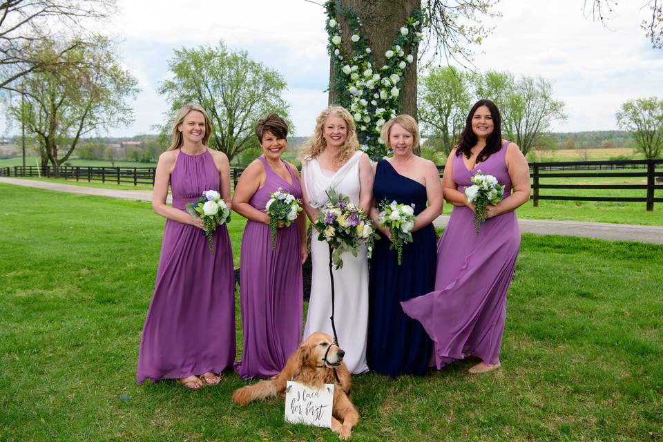 Bridal party by Wedding Oak