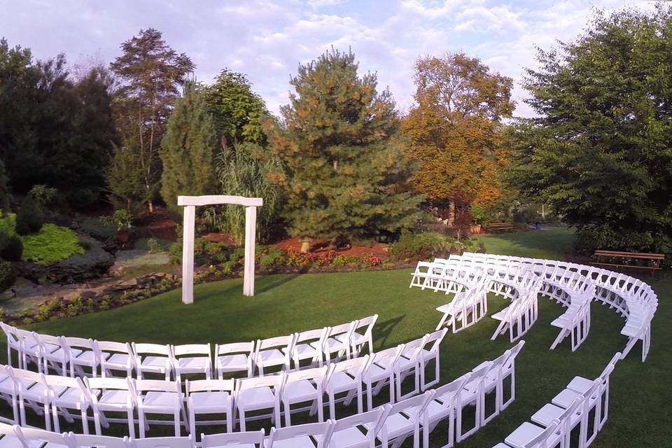 Wedding ceremony setting