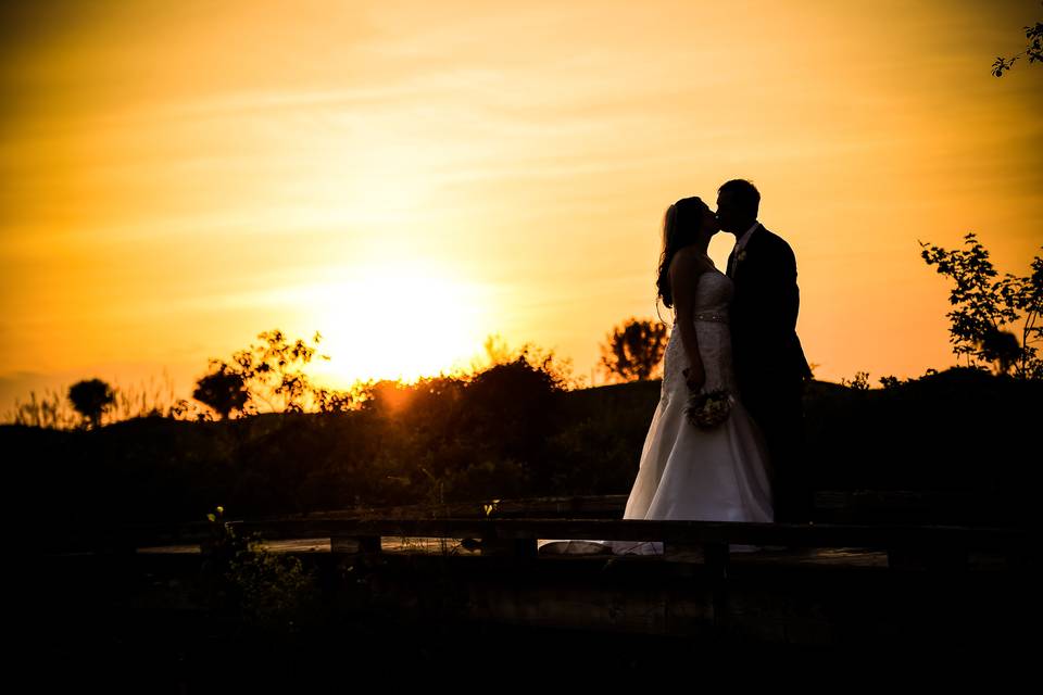 Sunset kiss