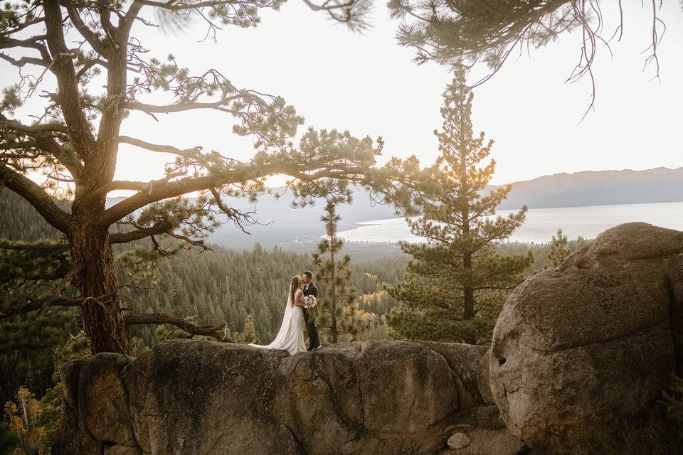 Bride and father