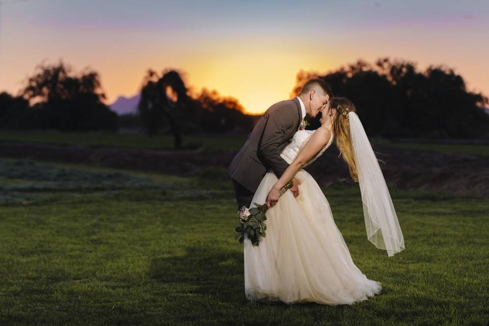 Wedding Sunset at Glover Ranch