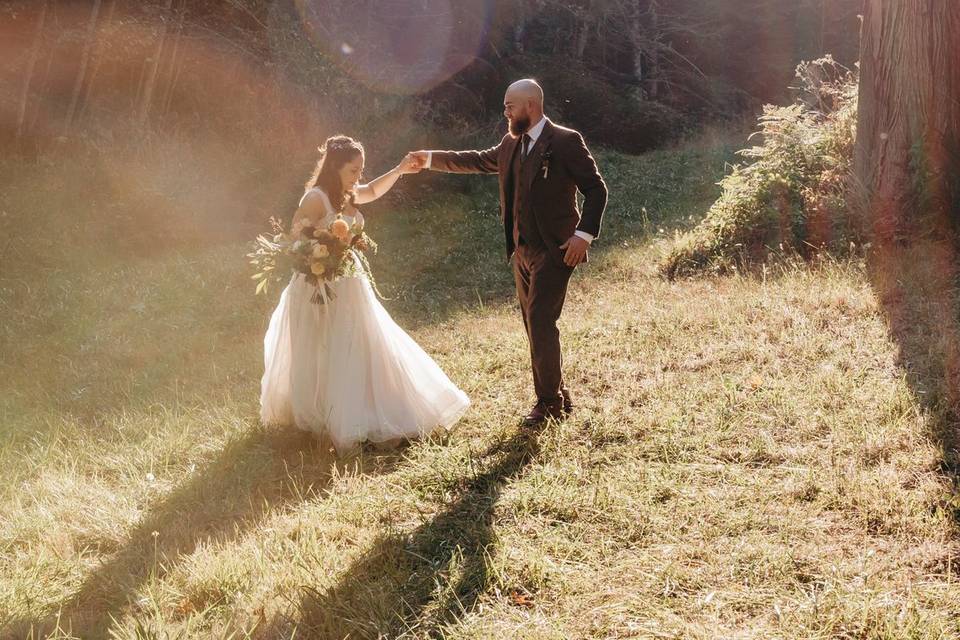 Dancing in golden hour