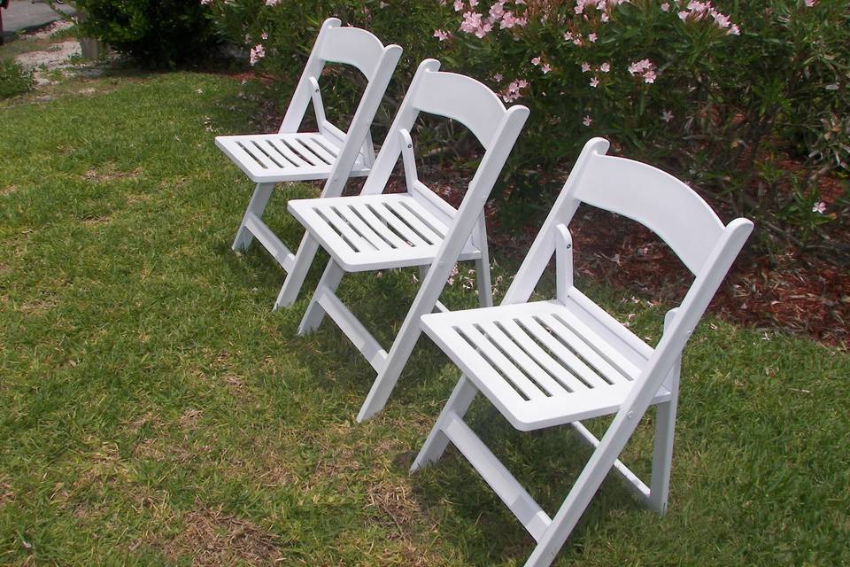 Wooden chairs