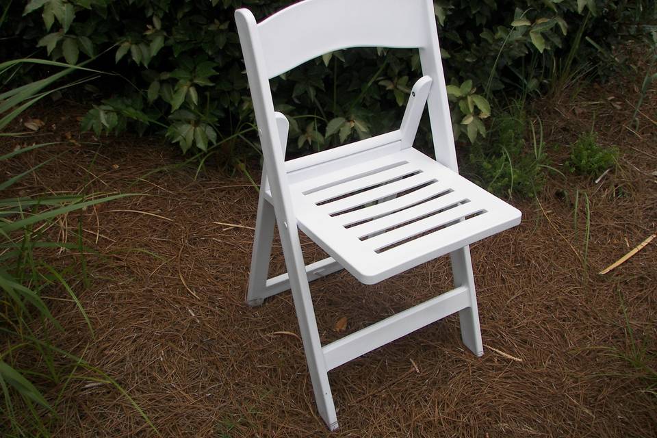 White chairs