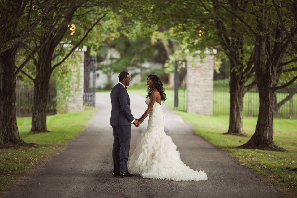 Groom and bride