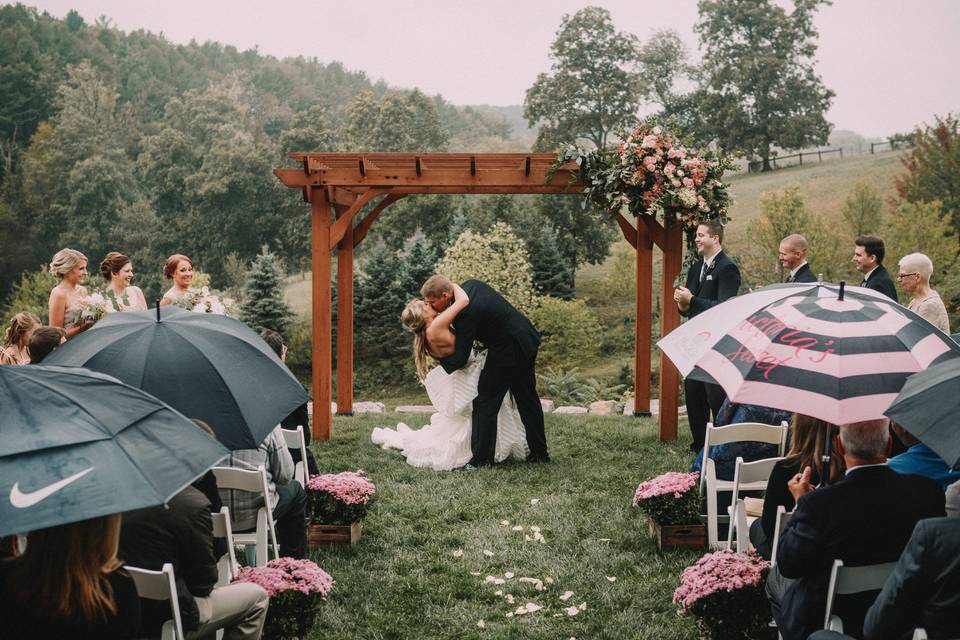 Wedding kiss