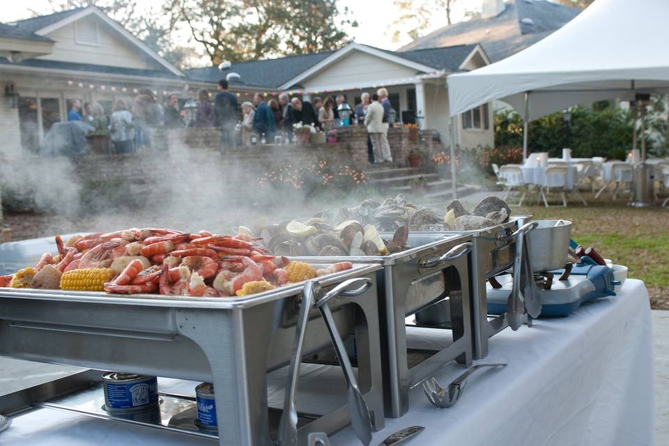 Lowcountry boil catering