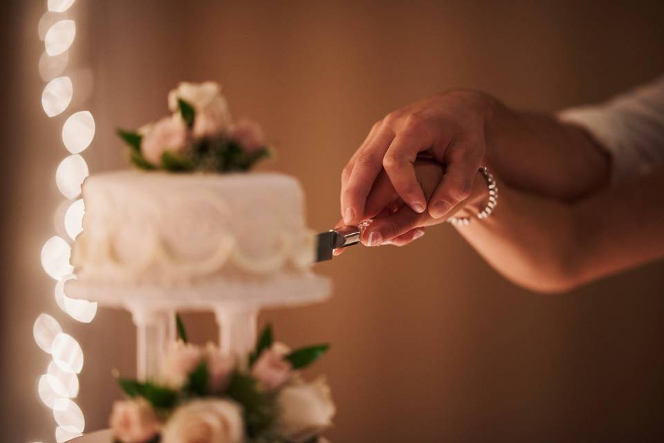 Cutting the cake