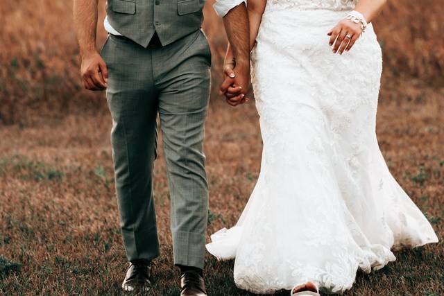 Bride & Groom at Sunset