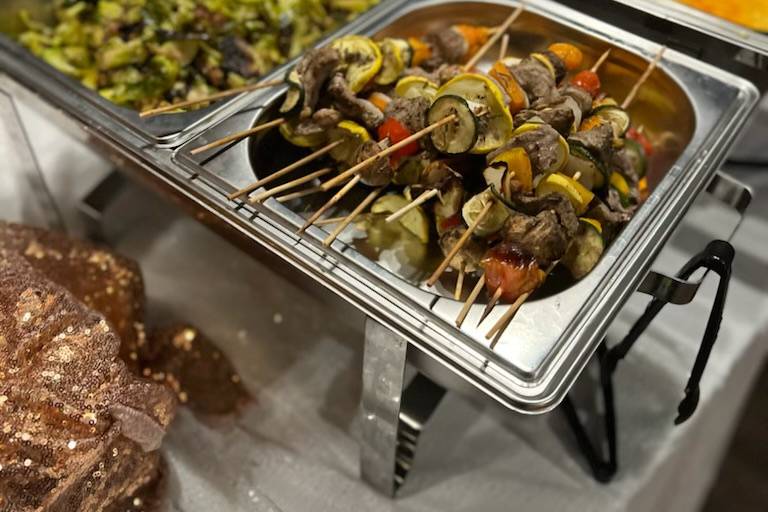 BrusselSprouts and Beef Kabobs