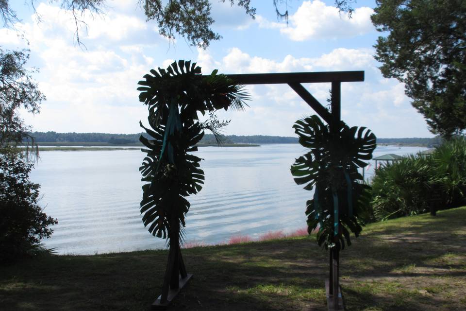 Greenery centerpieces