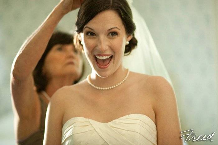 Happy bride