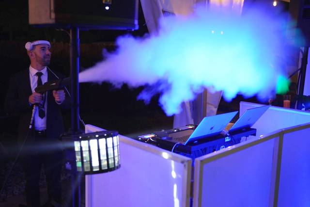DJ Joe shooting Co2 into crowd