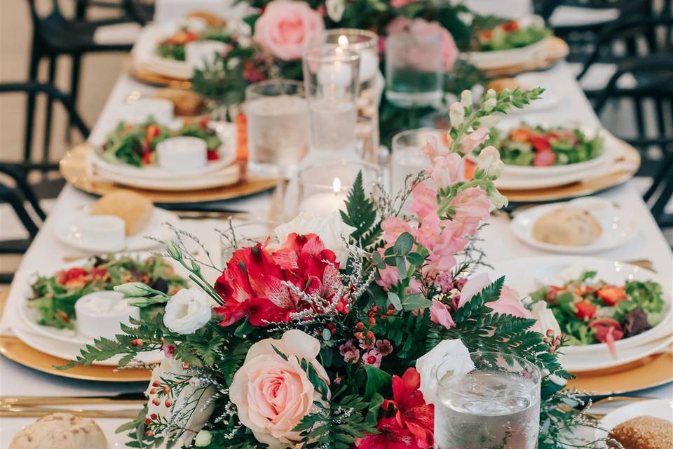 Table Setting and Salads